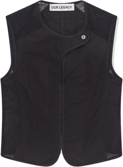 Our Legacy - Women's Corset Vest - (Black All Day Poplin)