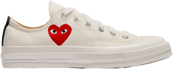 Play Converse - Small Red Heart All Star '70 Low Sneakers - (White)