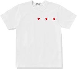 Play - Multi Red Heart T-Shirt - (White)