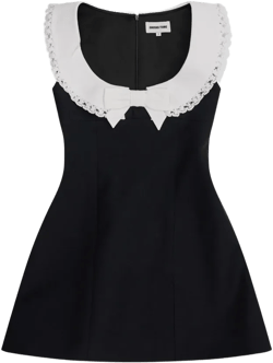 SHUSHU/TONG - Women's Round Neck Sleeveless Dress - (Navy Blue)