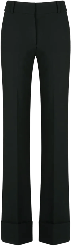 Wide Leg Cuffed Trouser
