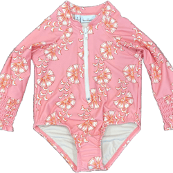 Little Gayle Long Sleeve Zipper One-Piece Swimsuit