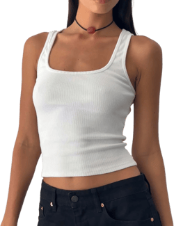 Roxe Vest Top in White