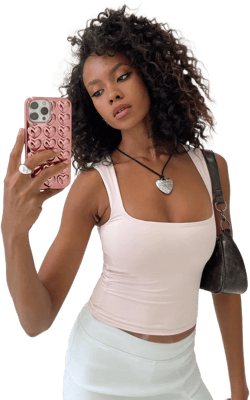 Back In Time Top Pink