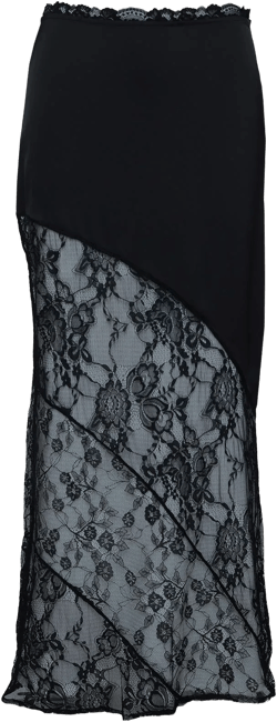 Castelli Lace Maxi Skirt Black Petite