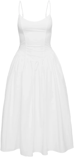 Such A Wallflower Midi Dress White