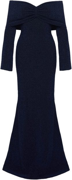 Cecilia Off The Shoulder Maxi Dress Navy