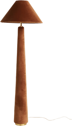 Lulu Velvet Empire Floor Lamp