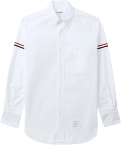 grosgrain-armband Oxford shirt