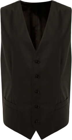 button-down gilet