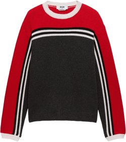 colour block striped jumper