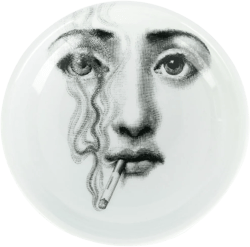 face print ashtray
