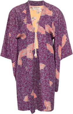 1970s floral-print kimono
