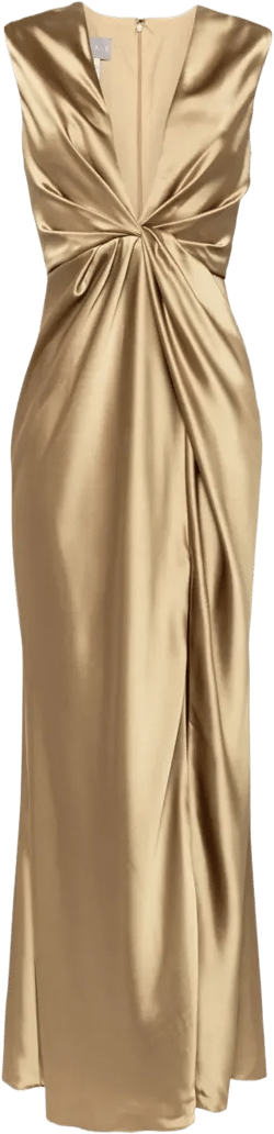 twisted drape dress