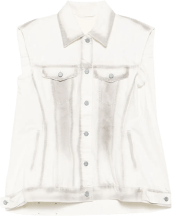 button fastening pocket vest