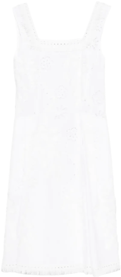 broderie-anglaise midi dress