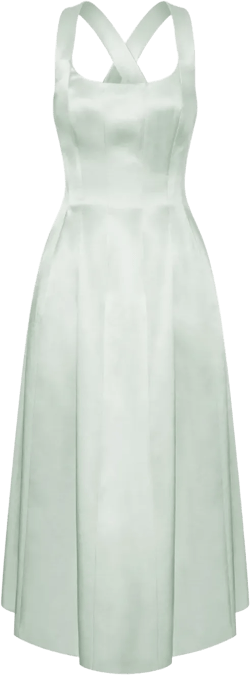 satin midi dress