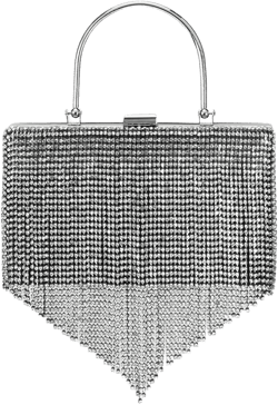 RHINESTONE TASSEL CLUTCH