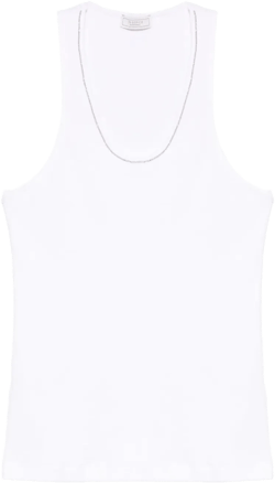 beaded trim-detail top 