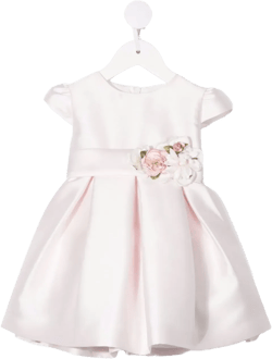 floral-applique flared dess