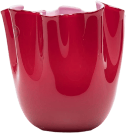 draped ceramic vase