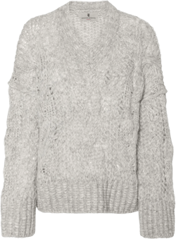 chunky cable-knit jumper