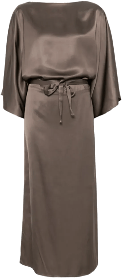 satin midi dress