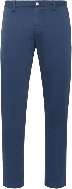 Hexagon-patch slim-fit chinos