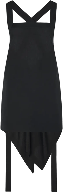 asymmetric apron top