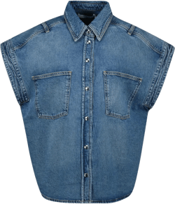 denim gilet