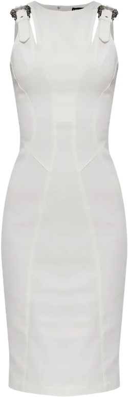 rear slit midi dress 