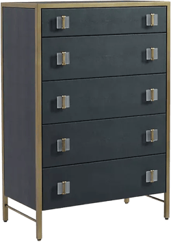 Autumn Shagreen Five-Drawer Dresser