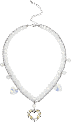 Crystal Heart Decor Beads Necklaces