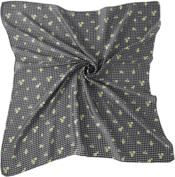 FLORAL GINGHAM SQUARE HEADSCARF