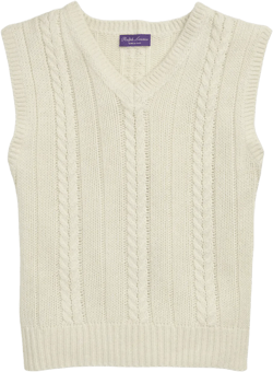 cable-knit vest