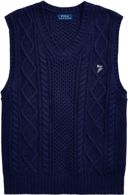 cable-knit vest
