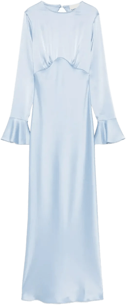satin midi dress