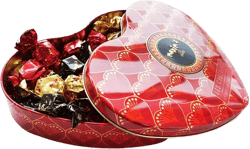 Maxim's De Paris Large Red Heart Candy Tin