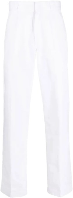 rear logo-patch trousers