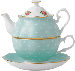 Old Country Roses Polka Rose Tea Set for One