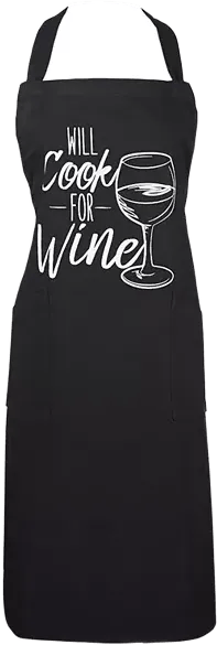 Chef Printed Apron, Cook for Wine, 1 Piece