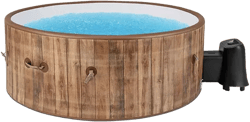 72 Inches Inflatable Hot Tub SPA with 120 Air Jets Electric Heater Pump for 4-6 Person-Coffee