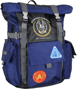 Backpack Starfleet Academy Roll Top Hiking Gym Laptop School Travel Book Bag