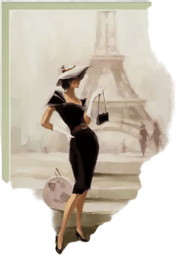 Love, From Paris by Steve Henderson Framed Print Wall Art, 34" x 40"