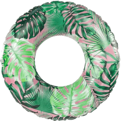 Poolcandy Large Green Leaves Pool Tube, 42"
