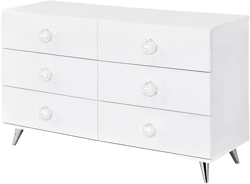 6-Drawer Manufactured Wood Dresser – Sleek Double Dresser for Clothes and Accessories