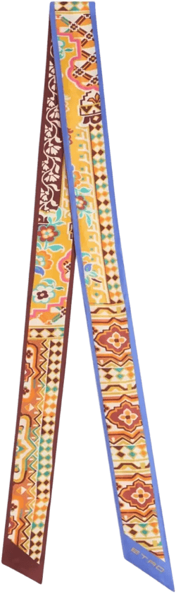 printed silk foulard