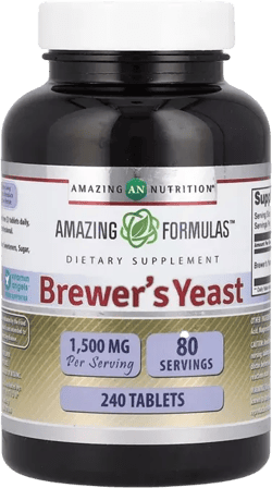 Brewers Yeast Tablets - 7.5 Grain Capsule 500mg 240 Tablets - Supports