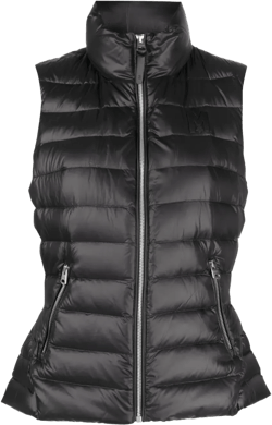 logo-embroidered puffer gilet