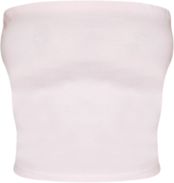 Baby Pink Soft Cotton Bandeau Top